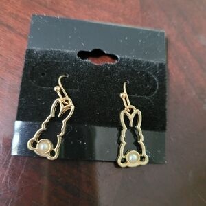 Hollow Bunny Dangle Earrings